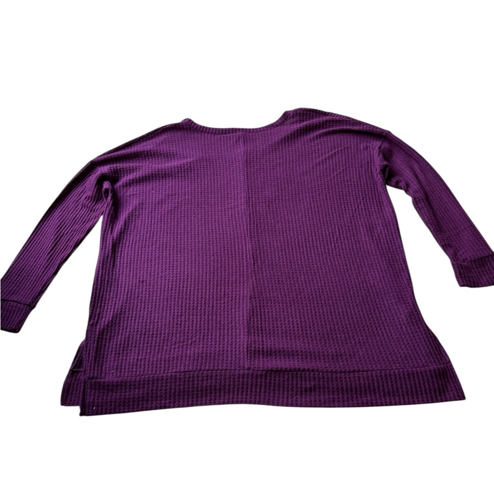 Zenana Outfitters Purple Oversized Boxy Sweatshirt - Picture 2 of 5